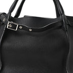 Supple Grained Calfskin Small Big Bag Black
