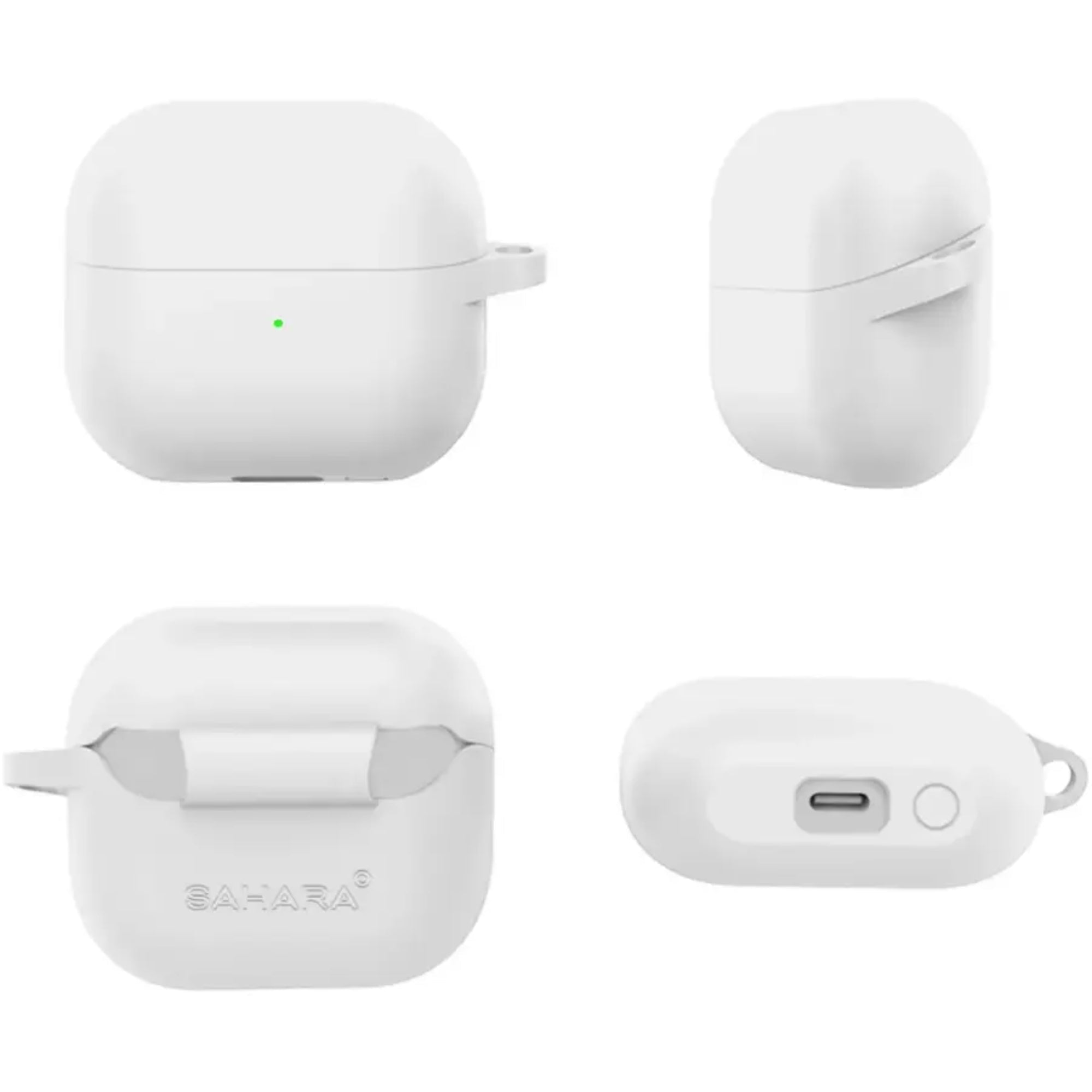 SAHARA - Venture Series Silicone Case for Samsung Galaxy Buds3 and Buds3 Pro Headphones - Cloud White