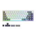 AL68 Silver Wireless Custom Mechanical Keyboard -Gateron QMK/VIA Aluminum Hot Swap Gasket Gaming Keyboard with Control Knob
