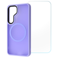 Entronix Bundle Compatible with Galaxy S24 - [Magnetic] Translucent Matte Case & 1 Clear Screen Protector