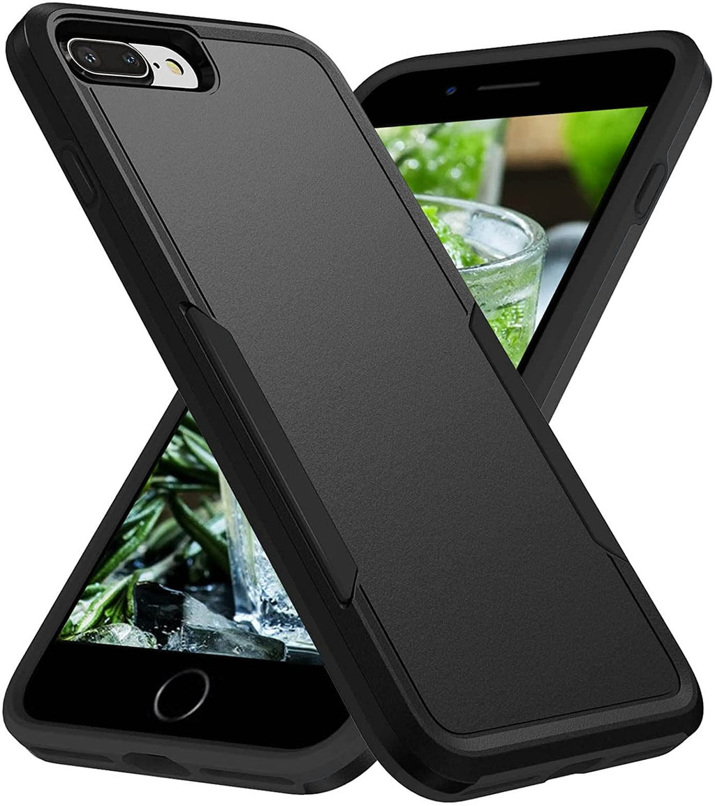 Entronix Case Compatible with iPhone 8 Plus/7 Plus - Soft-Touch Dual-Layer Sleek Cover