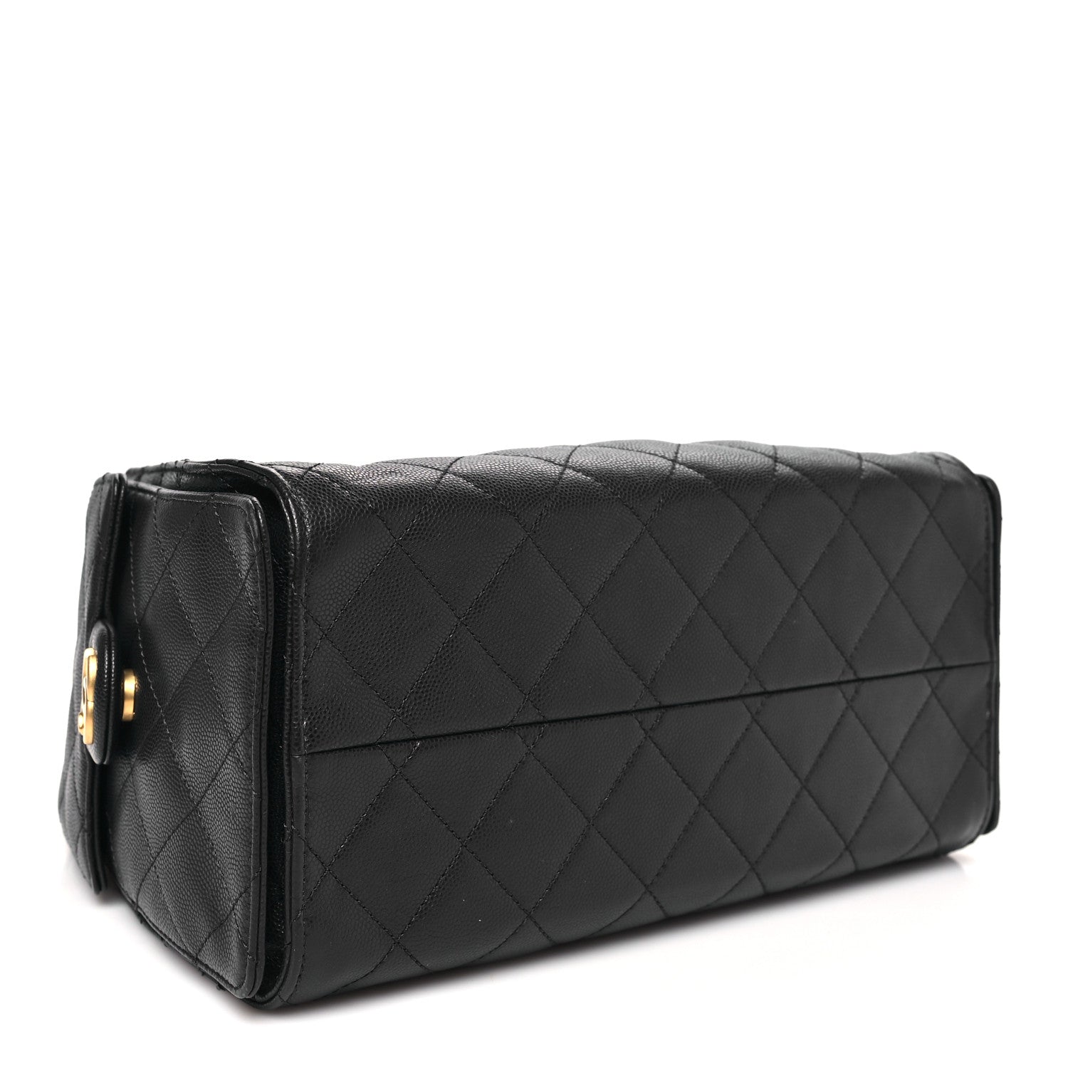 Caviar Quilted Small Chanel 25 Handbag Dark Navy