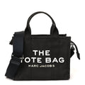 Cotton Canvas Small The Traveler Tote Bag Black