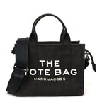 Cotton Canvas Small The Traveler Tote Bag Black