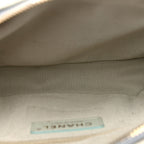 Goatskin Quilted Waist Bag Green Blue Pink