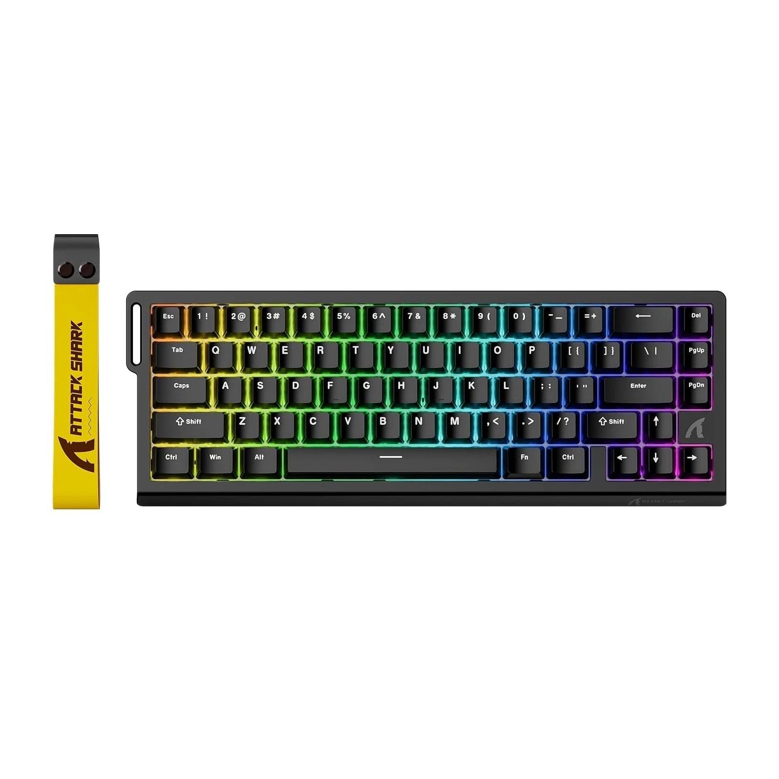 Attack Shark X68 HE Rapid Trigger 60% Wired Mechanical Gaming Keyboard with Adjustable Actuation and Hall Effect Magnetic Switch, 8KHz Response Rate - Moonlight