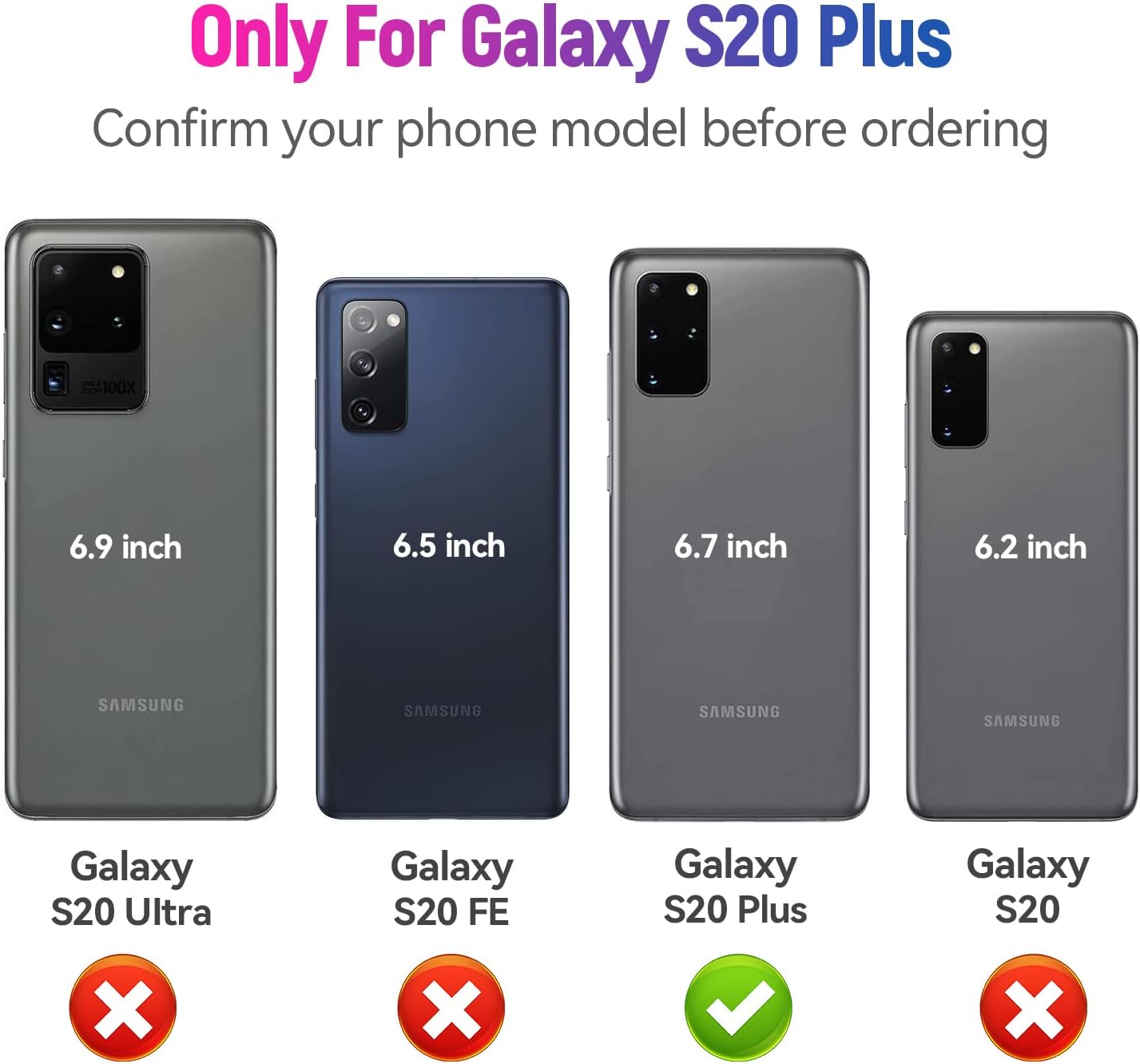 Entronix Case Compatible with Galaxy S20 Plus - Triple-Layer Heavy Duty Protection