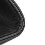 Vegan Leather Small Shopping Bag Black