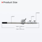 C-Stand Boom Arm C-Stand Cross Arm, 2.58-7.58 inch Length Adjustable Photography Boom Arm for C-Stand, Heavy Duty Stainless Steel Cross Arm for C-Stand with Carry Bag