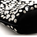 Suede Studded Small Livia Black
