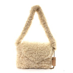 Shearling Shoulder Bag Natural