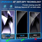 Entronix Anti-Spy Privacy Screen Protector Compatible with Galaxy A02 - 3-Piece Combo