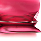 Ostrich Constance Long Wallet Rose Tyrien
