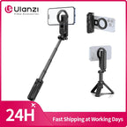 Magnetic Phone Tripod with Wireless Grip and Selfie Stick for iPhone 16, 15, 14, 13 Pro and Pro Max