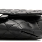 Calfskin Quilted CC Uniform Flap Belt Bag Black