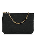 Empreinte Double Zip Pochette Black