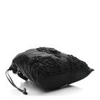 Tessuto Nylon Passama Embroidered Bag Black