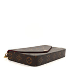 Monogram Pochette Felicie Chain Wallet Fuchsia