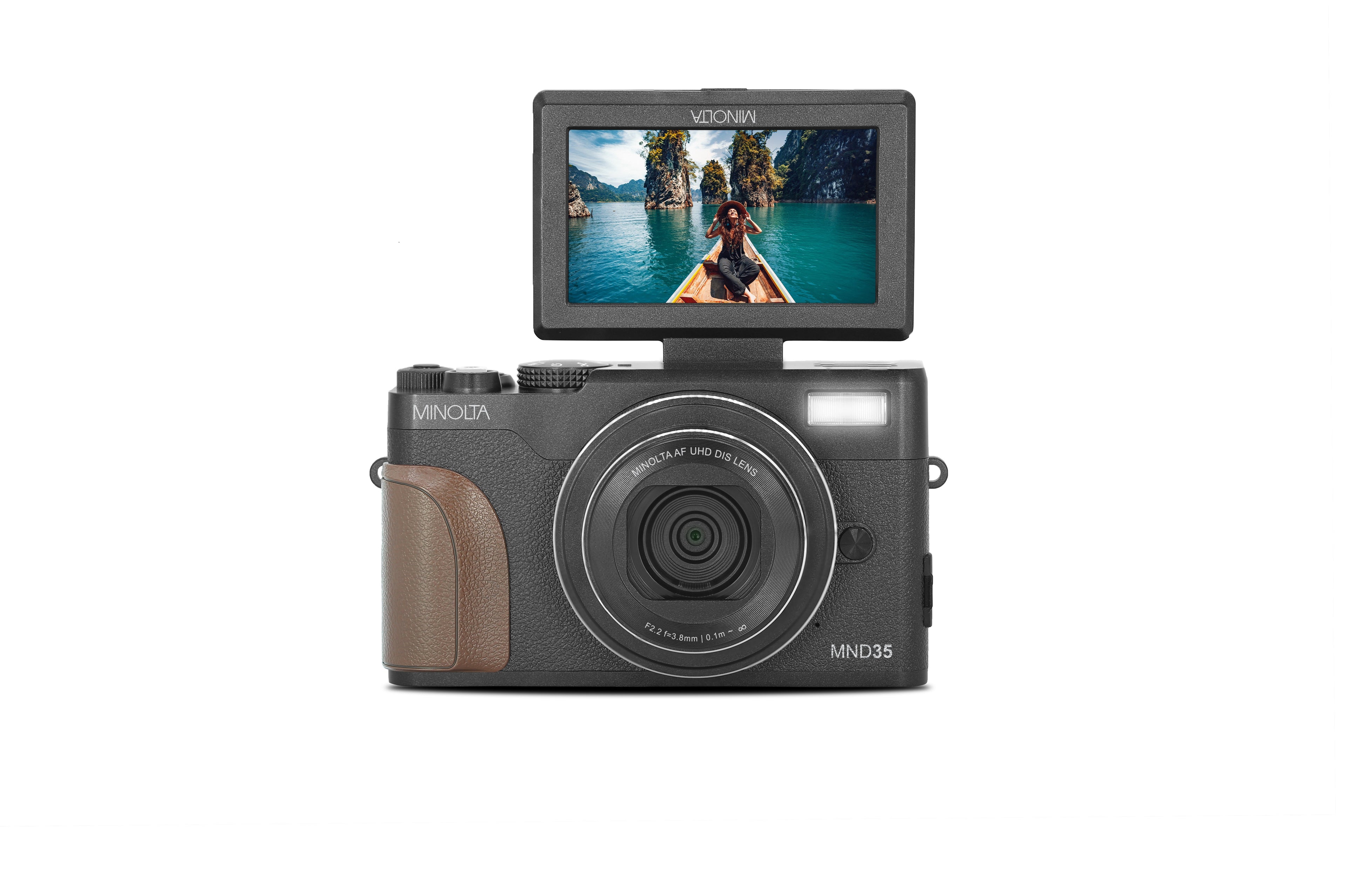 MINOLTA MND35 64 MP AF / 4K Ultra HD Camera w/WiFi (Black)