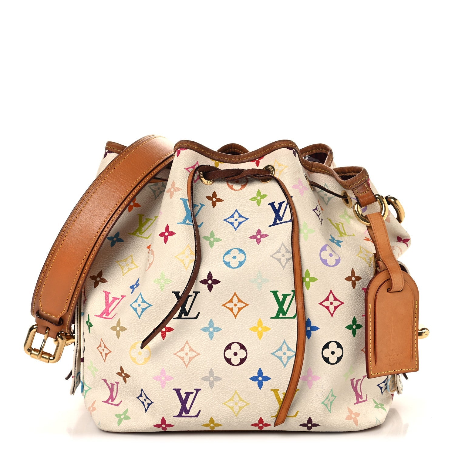 Monogram Multicolor Petit Noe White