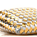 Metallic Lambskin Intrecciato Mini Hop Silver Gold