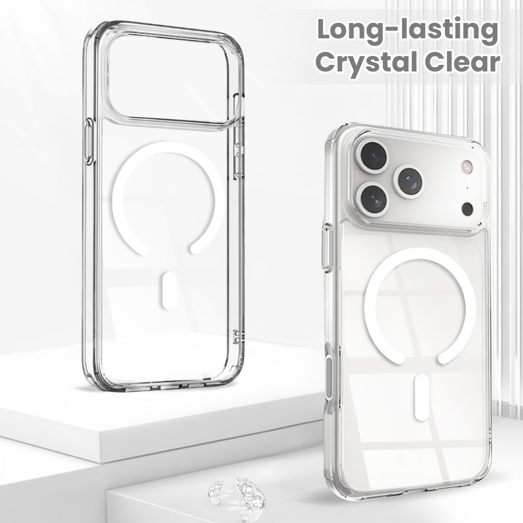 Entronix Bundle Compatible with iPhone 17 Pro - [Magnetic] Clear Case, 2 Clear Screen Protectors & 2 Camera Lens Protectors