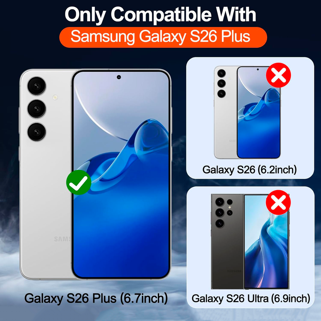 Entronix [Magnetic] Case Compatible with Galaxy S26 Plus - Soft-Touch Dual-Layer Sleek Cover