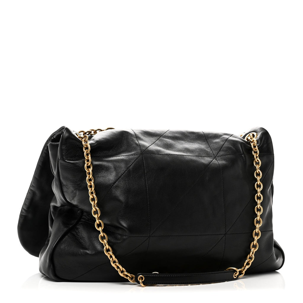 Lambskin Matelasse Monogram Large Jamie 4.3 Black