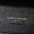Grain De Poudre Textured Mixed Matelasse Triquilt Monogram Clutch Black
