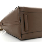 Shiny Lord Calfskin Medium Antigona Brown