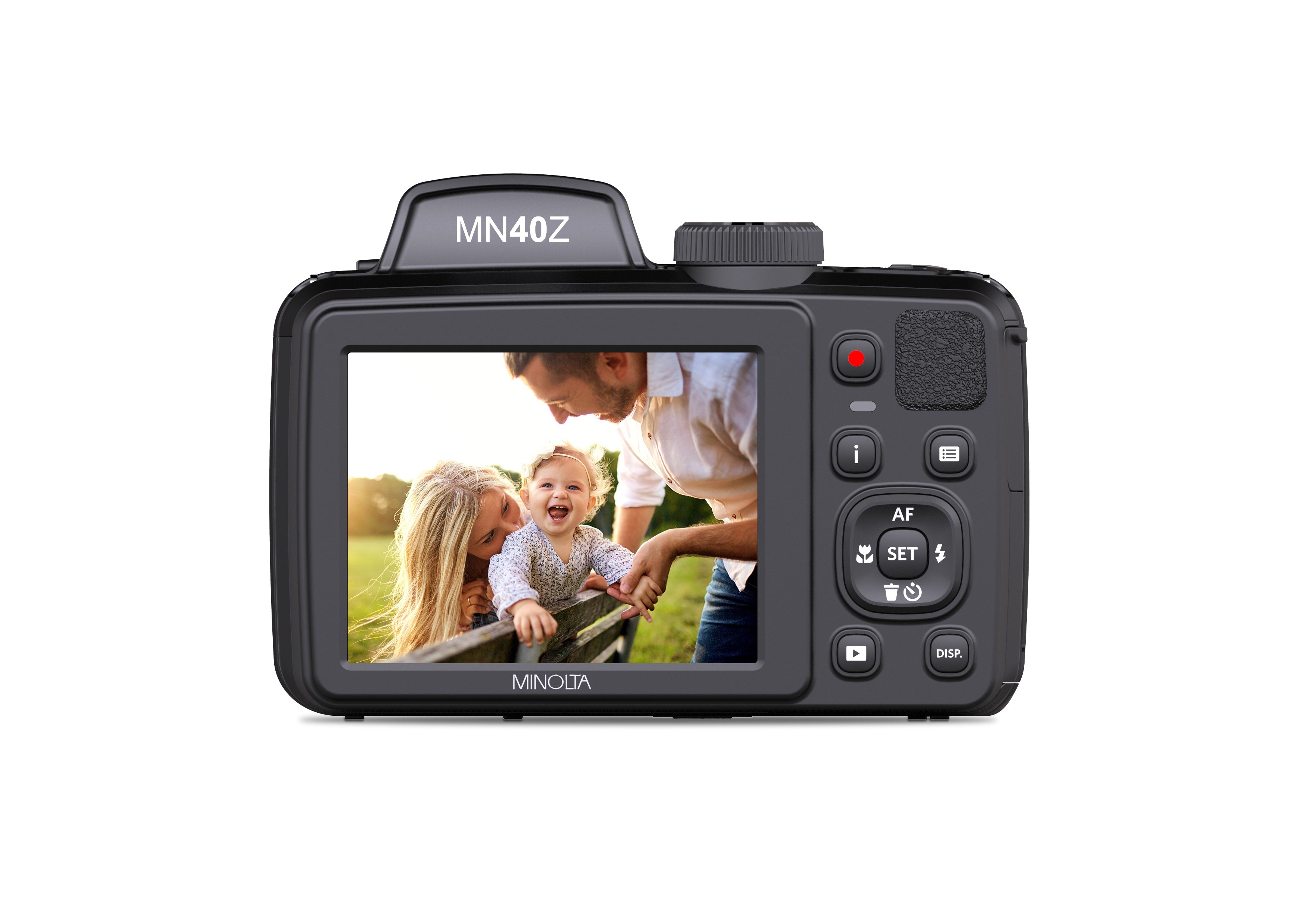 MINOLTA MN40Z ProShot 20 MP / 1080P FHD Bridge Camera w/40x Optical Zoom (Black)