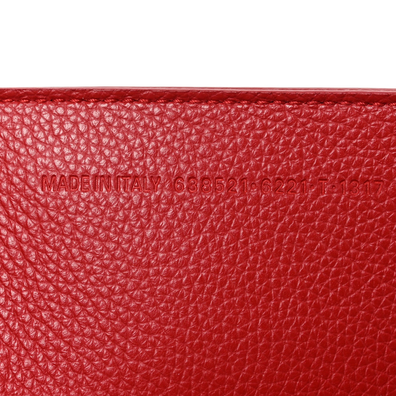 Grained Calfskin Neo Classic Gold Hardware S City Medium Red