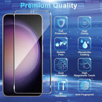 Entronix Bundle Compatible with Galaxy S22 Ultra - Heavy Duty Case & 2 Clear Screen Protectors