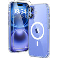 Entronix Bundle Compatible with iPhone 16 - [Magnetic] Clear Case, 1 Clear Screen Protector & 1 Camera Lens Protectors