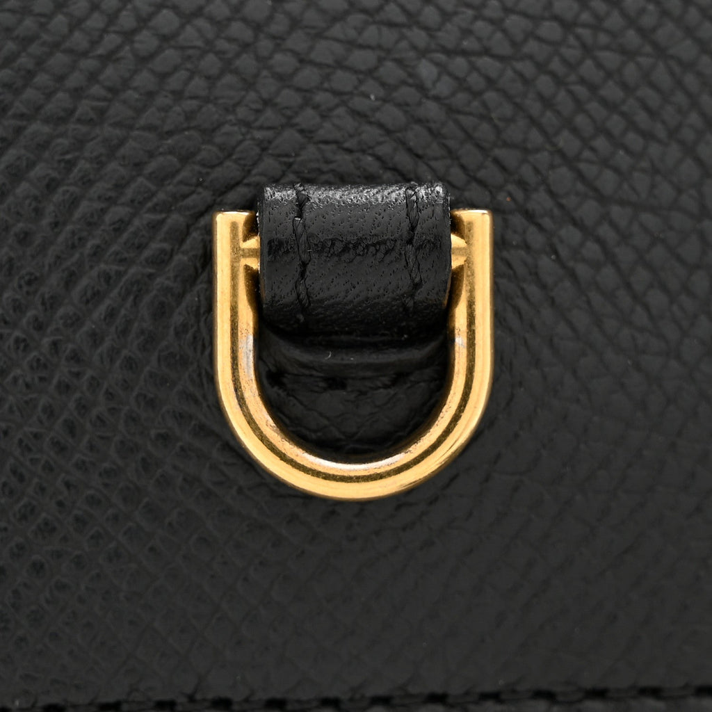 Grained Calfskin Nano Belt Bag Black