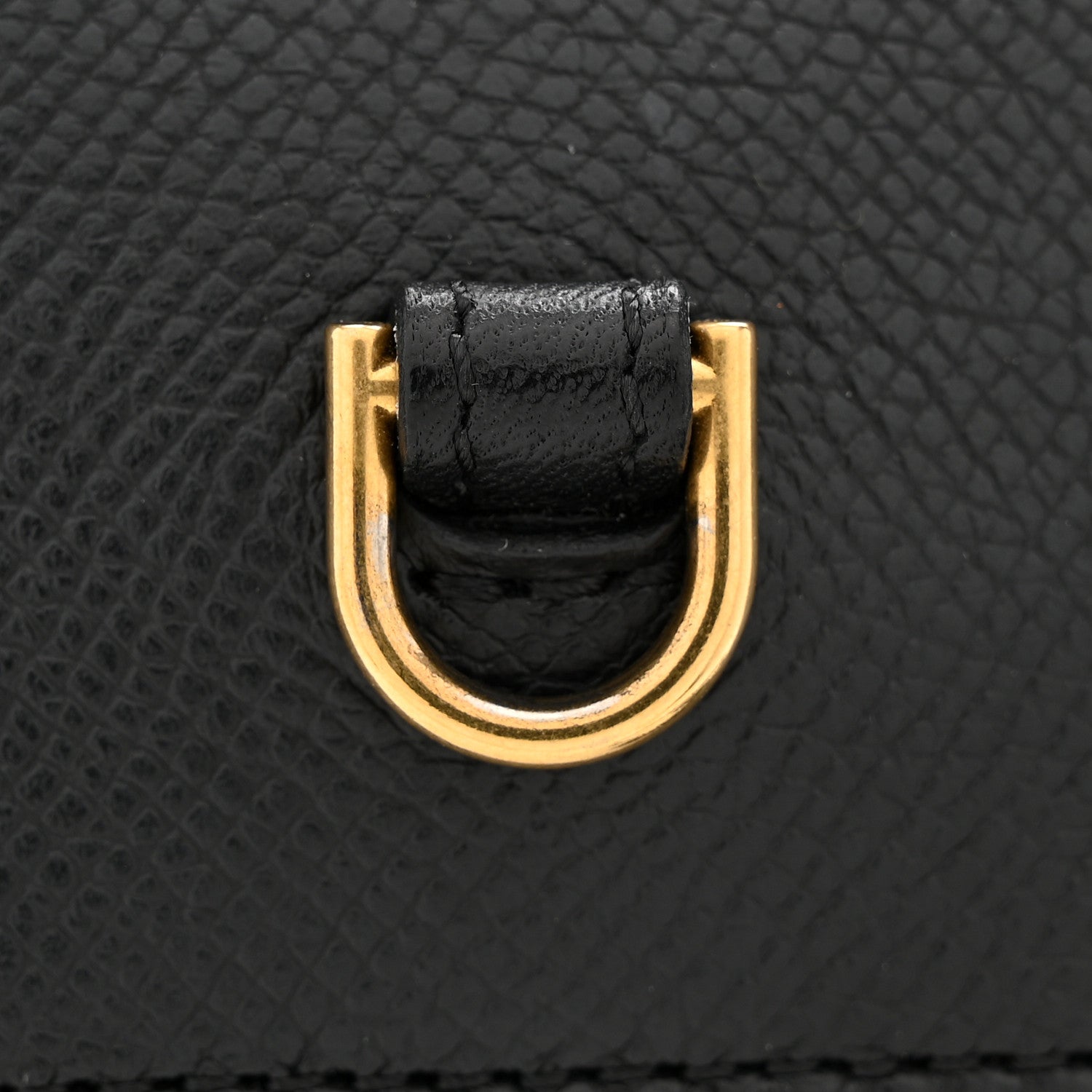 Grained Calfskin Nano Belt Bag Black