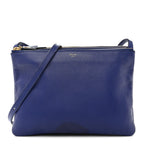 Lambskin Large Trio Crossbody Bag Indigo