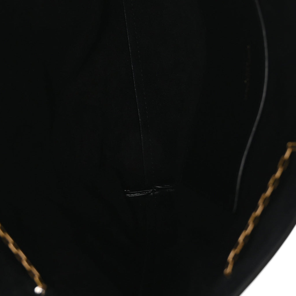 Lambskin Pochon Shoulder Bag Black