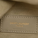 Shearling Calfskin Medium Reversible Monogram Kate Satchel Grey
