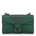 Pebbled Calfskin Small Dionysus Shoulder Bag Emerald