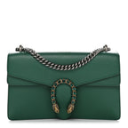 Pebbled Calfskin Small Dionysus Shoulder Bag Emerald