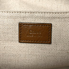 Shiny Calfskin Large Double Carry Camera Bag Dark Khaki