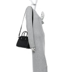 Shiny Lord Calfskin Mini Antigona Black