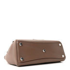 Smooth Calfskin Small Bel Air Carry All Bag Dark Taupe