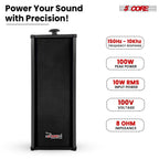 5 CORE Outdoor Speakers Stereo in Wall Speaker 100W Peak Passive Mount Wired Waterproof Patio House Garage Indoor Exterior Audio System Bocinas para Casa - 15TG 1Pc