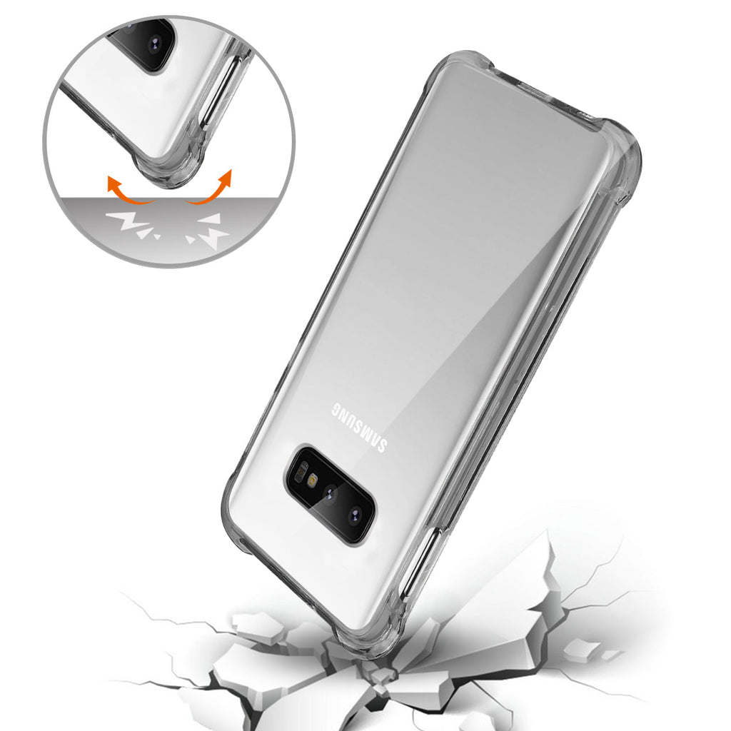 Samsung Galaxy S10 Lite(S10E) Clear Bumper Case With Air Cushion Protection In Clear Black