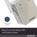 WiFi Range Extender (EX6120) - Add up to 1,500 sq. ft., 25 Devices - AC1200 Dual Band Wireless Signal Booster & Repeater (Up to 1.2 Gbps Speed), Compact Wall Plug Design – Free Expert Help