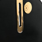 Jacquard Check Rocking Horse Crossbody Black