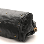Calfskin Medium Paddington Satchel Black