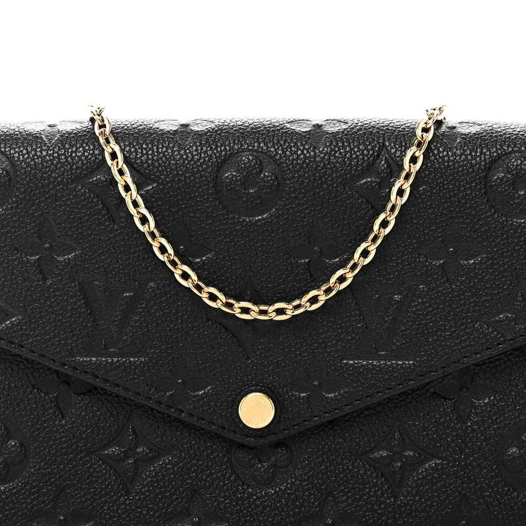 Empreinte Pochette Felicie Chain Wallet Black